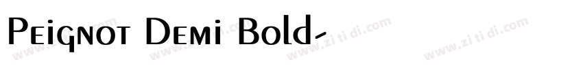 Peignot Demi Bold字体转换
